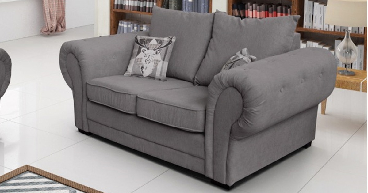 Baron 2 Seater Sofa Graphite Formal Cushions